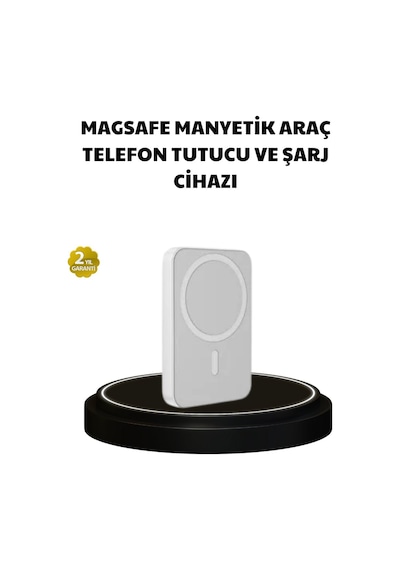 Manyetik Kablosuz Powerbank İphone 12/13/14/15 Uyumlu Hızlı Şarjlı Ultra Hafif Diğer