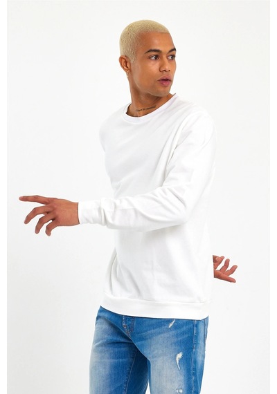 Erkek Bisiklet Yaka Regular Fit Sweatshirt Spr 20k30 001