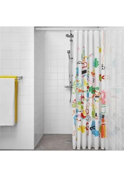 Sumuhome Botaren Duş Perdesi Çubuğu Beyaz 70x120 Cm Beyaz