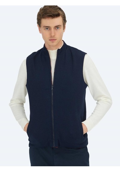 Kip Mak-5 Kırmızı Regular Fit Dik Yaka Casual Örme Çift Taraflı Spor Yelek