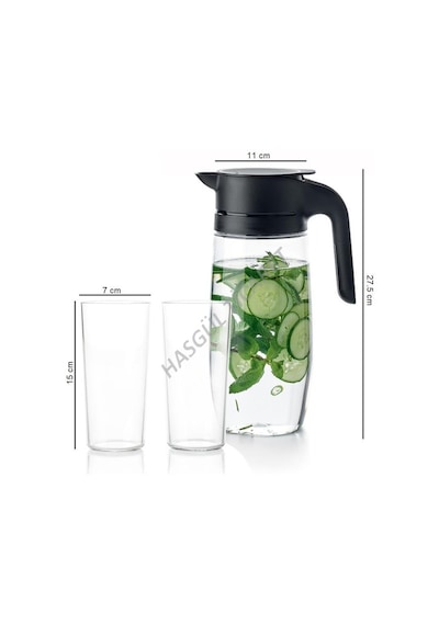 Tupperware Royal Sürahi Bardak Set ( Sürahi 1.7 Lt-2xbardak ) Hsg
