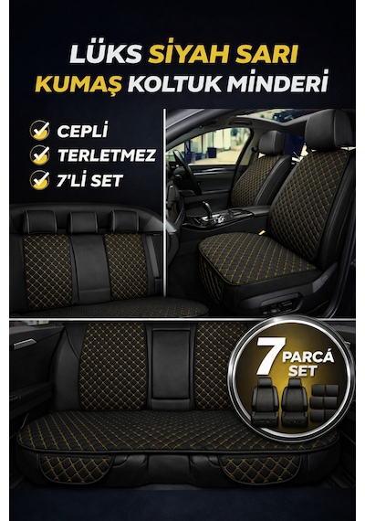 Toyota Corolla 5 Kapı 2001 Öncesi 1990 2001 Uyumlu Kumaş Koltuk Minderi Kapitone Desen Terletmez Y