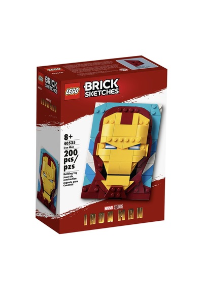 Brick Sketches 40535 Iron Man 200 Parça