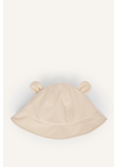 Defacto Kulak Aplikeli Fitilli Kadife Bucket Şapka Kız Bebek I1108a526wnbg303 Bej-bg303