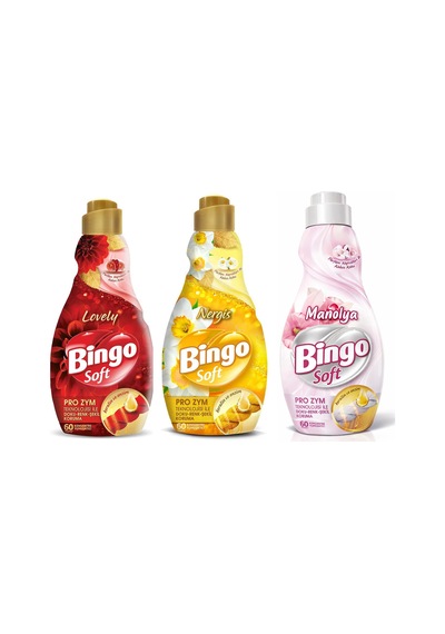 Bingo Soft Konsantre Yumuşatıcı 1440 Ml Lovely-nergis-manolya 3 Lü Set 3'lü Set