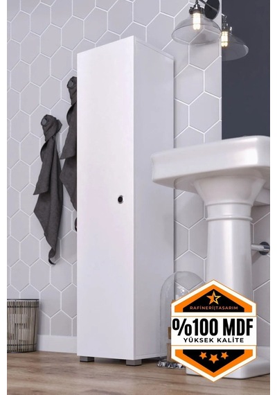 Boy Banyo Dolabı Çok Amaçlı Dolap Kiler Dolabı Beyaz