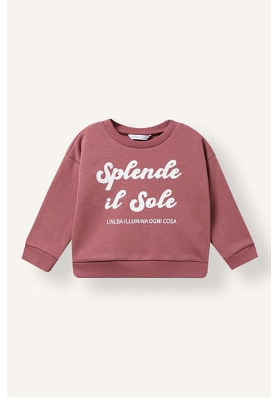 Defacto Oversize Bisiklet Yaka Baskılı Sweatshirt Erkek Bebek I4137a526wnbr174 Bordo-br174