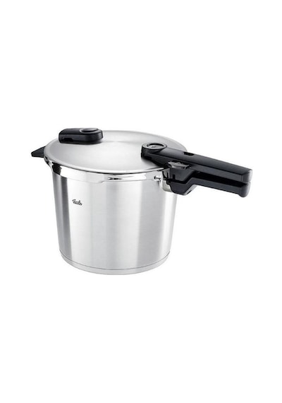 Fissler Vitaquick Satin Black 6 Lt Düdüklü Tencere Çelik