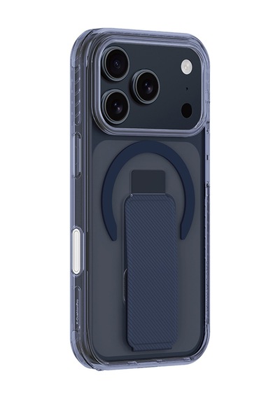 Apple Uyumlu iPhone 17 Pro Max Kılıf M-safe Şarj Özellikli Standlı Amazingthing Titan Pro Plus Kapak Mavi Mavi