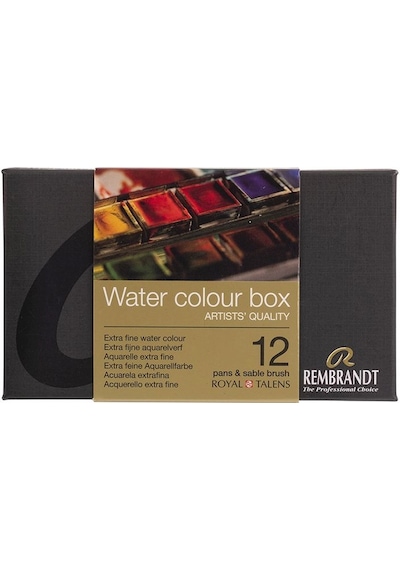 Rembrandt Water Colour Box Sulu Boya Seti 12 Renk
