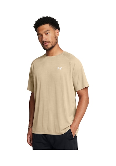 Under Armour Tech Textured Erkek Bej Yuvarlak Yaka Tişört Bej