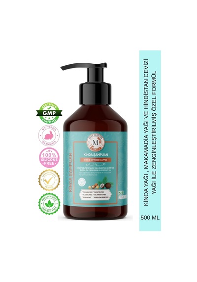 Maxxselectıon Kinoa Şampuan, Kuru Ve Mat Saçlar İçin Yoğun Nem Onarıcı Parlatıcı, 500ml 8682631419066