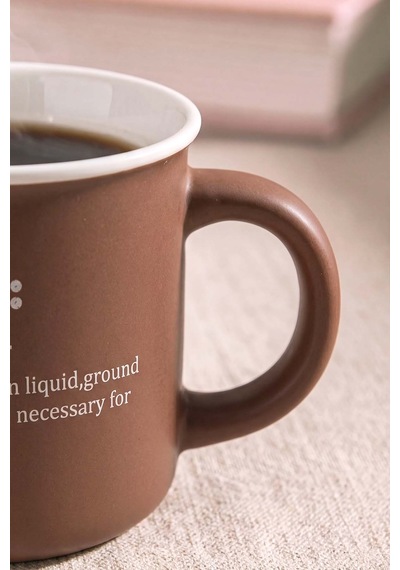 Coffee Mottolu Lory Porselen Kupa 380 Ml Kahverengi