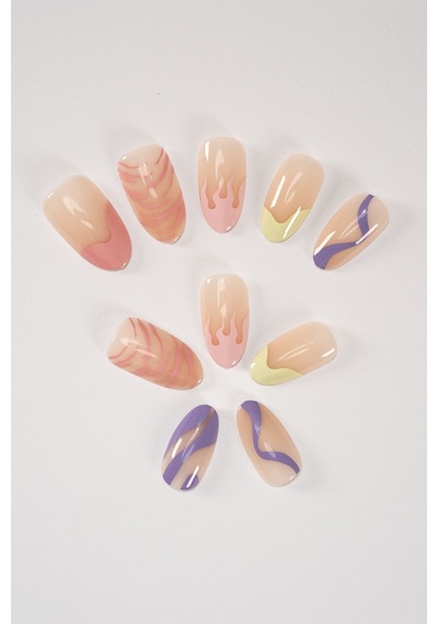 Takma Tırnak Seti & Zararsız Yapıştırıcı Popbeauty10085