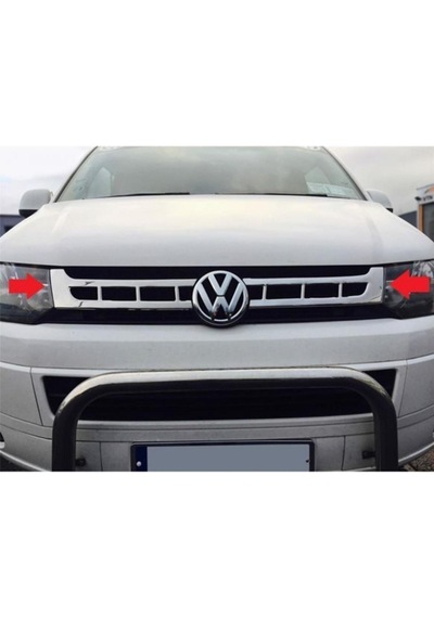 Volkswagen T5 Multivan Krom Ön Panjur 2 Prç. P.Çelik 2010-2014 Ar N11.4372