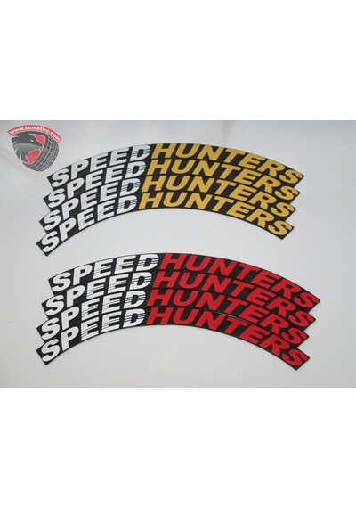 Speedhunters Çift Renk Lastik Yazısı 4 Adet Oto Kokusu Hediyeli 3d Lastik Yazısı
