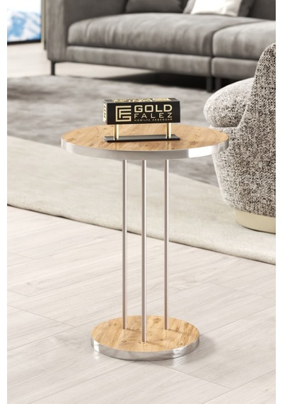 Zigon Sehpa Terra Gümüş Ceviz