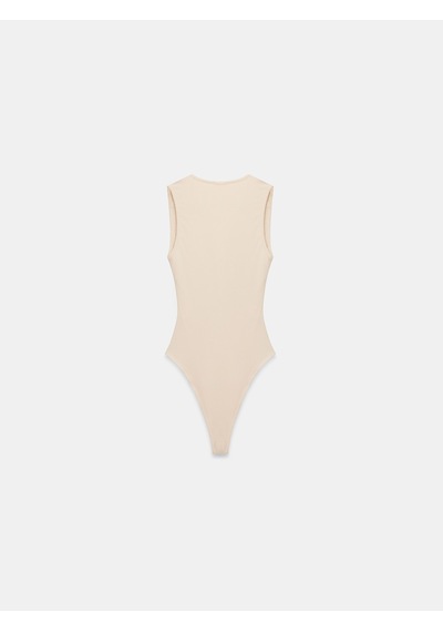 Dilvin 32835 V Yaka Bodysuit-taş