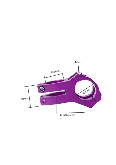 Lunje Bisiklet Gidon Boğazı 31.8mm Kırmızı