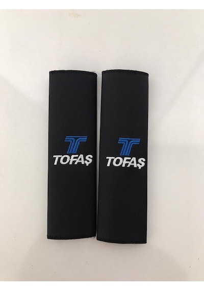 Tofaş Uyumlu Nakışlı Deri 1 Çift Boyun Yastık Ve 1 Çift Kemer Pedi