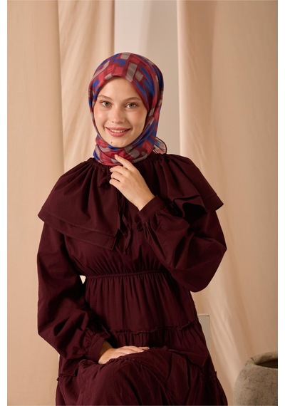 Silk Home Soft Eşarp 73096-05 Bordo, Saks, Gri, Pembe