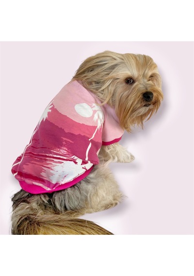 Kemique Nature Pink Oval Yaka Tişört Köpek Kıyafeti Kemique Nature Pink Oval Yaka Tişört Köpek Kıyafeti