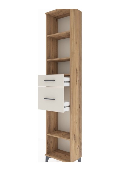 Arges Dolap 4 Raflı 2 Çekmeceli 44x30x221 Çam-aytaşı Atlas Çam