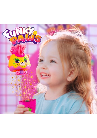 Funky Paws Uzayan Renkli Saçlar Pembe Goojitzu