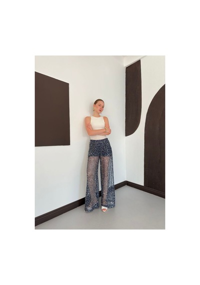 Verymoda Pullu File Pantolon D3134 Lacivert