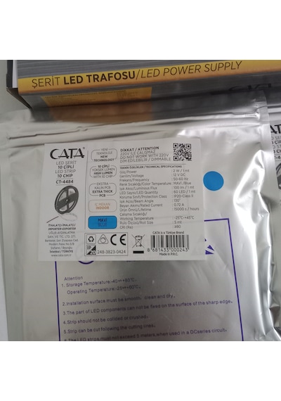 Cata 15 Metre Led Ve 21 Amper Trafo