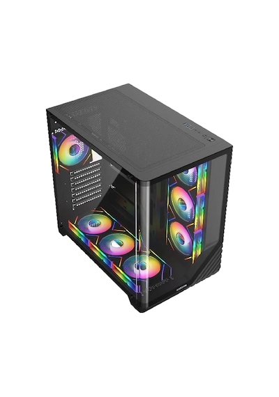 Fazeon F3 750w 80+ Bronze Tempered Glass 7x Argb Fanli Usb 3.0 Atx Bilgisayar Kasasi