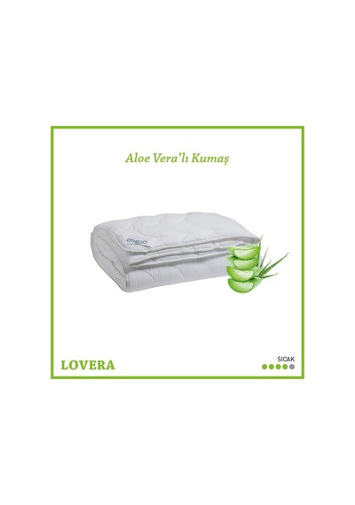 Othello Elegante Lovera Aloe Veralı Yorgan 155X215