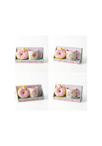 Donut Peluş Anahtarlıklı Porselen Kupa - Sürpriz 4 Farklı Modelden Biri - Hediyelik Sevimli Kupa Bardak Ve Yumuşak Anahtarlık Seti Asorti/karışık 1 Adet Beyaz - Çok Renkli Donut Peluş Anahtarlıklı Porselen Kupa - Sürpriz 4 Farklı Modelden Biri - Hediyelik Sevimli Kupa Bardak Ve Yumuşak Anahtarlık Seti Asorti/karışık 1 Adet Beyaz - Çok Renkli