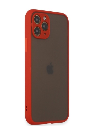 Apple Uyumlu iPhone 11 Pro Uyumlu Kılıf Montreal Silikon Kapak - Kırmızı