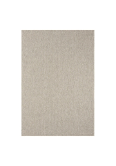 Düz Krem Bej Dokuma Görünümlü Modern Halı - L662krbo