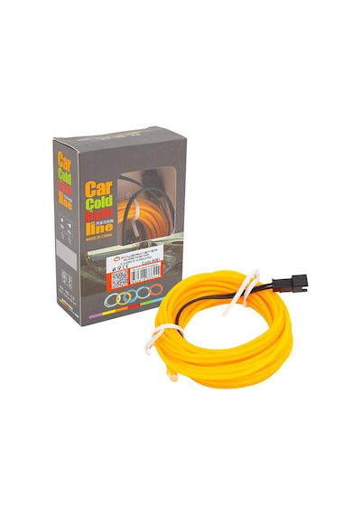 Neon Sari 5 Metre I P Aydinlatma 5 Volt Usb Adaptörlü Sarı