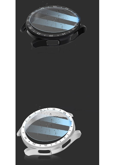 Samsung Galaxy Uyumlu Watch 6 Classic 47mm Sert Kasa Ve Ekran Koruyuculu Rakamlı Gard 29