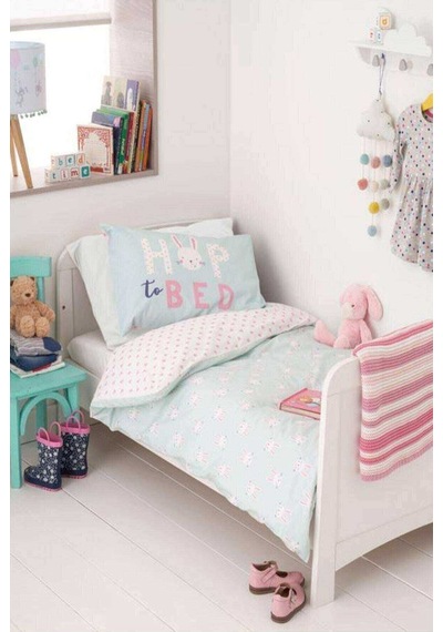 Sevimli Tavşan Çocuk Bebek Nevresim Takımı 100x150