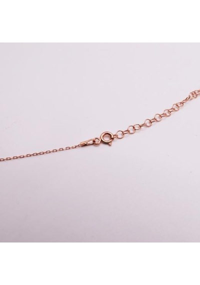 Agakulche Gümüş Elmas Hayalet Kolye Rose