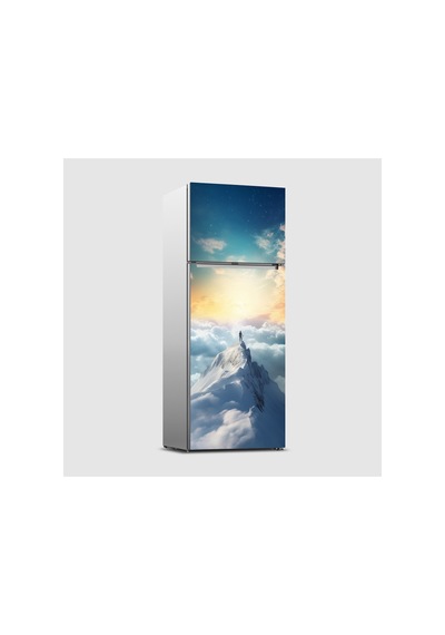 Dağ Ve Gökyüzü Buzdolabı Kaplama Sticker Kendinden Yapışkanlı Folyo 75x200 Cm
