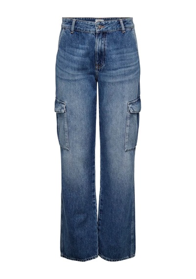 Only Onljune High Waisted Kadın Denim Pantolon 15315740 Mavi