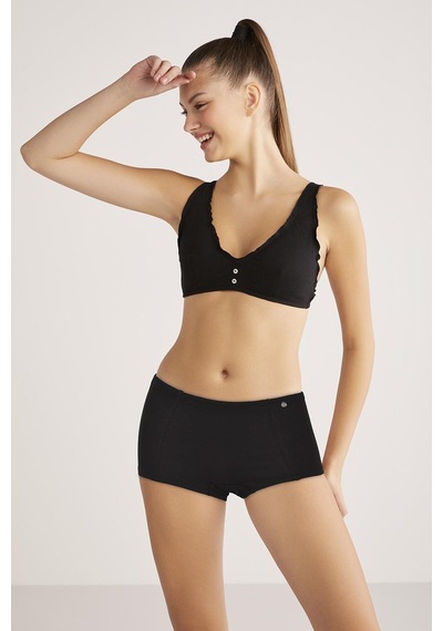 Kom Penny Genç Kız Boxer Siyah 001