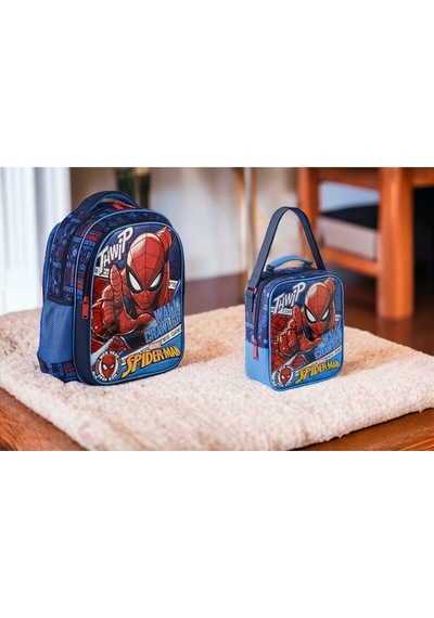 Spiderman Ilkokul Çantası Loft Wallcrawler Ve Beslenme Çantası Çok Renkli