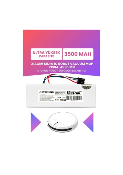 Xiaomi Mijia 1c Robot Vacuum Mop P1904-4s1p-mm Batarya 3500mah