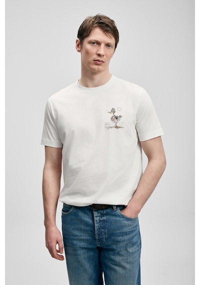 Lufian Fınx Modern Grafik T- Shirt Kırık Beyaz Kırık Beyaz 111020313100510