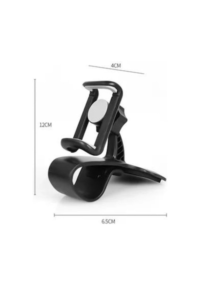 Telefon Tutucu Araç İçi Telefon Tutucu Klipsli 360c Dönüş