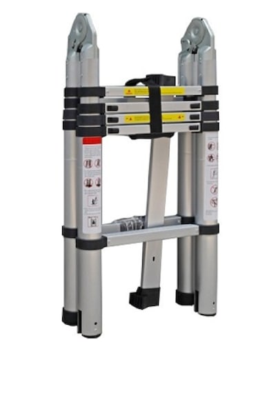 Cardilife 160 Cm+160cm 5+5 Basamaklı A Tipi Açılır Tip Alüminyum Teleskopik Merdiven 5+5