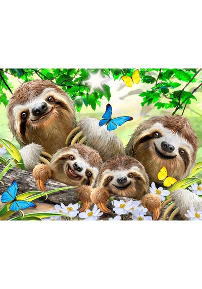 Prime 3d Tembel Hayvan Pelüş Ve Selfie 48 Parça Puzzle 15804