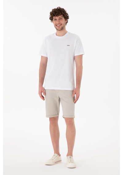 U.S. Polo Assn. Erkek Regular Fit Bisiklet Yaka Beyaz Basic Tişört 50305928-VR013 U.S. Polo Assn. Erkek Regular Fit Bisiklet Yaka Beyaz Basic Tişört 50305928-VR013