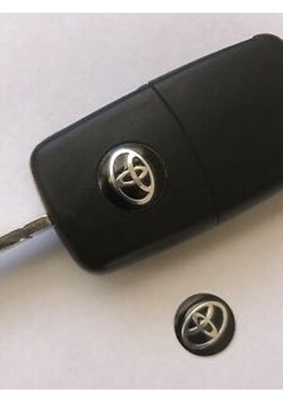 Toyota Uyumlu Oto Anahtar 3M Metal Alaşım Logo 2Li Set